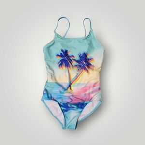 More than Magic tropical swimsuit bathing suit one piece l 10 12